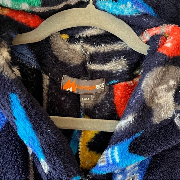 Mountain Ridge Men’s Medium Guitar Fleece Hooded Onesie Pajamas Unisex Cozy - Picture 12 of 14